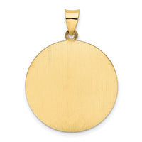 14k Saint Christopher Medal Hollow Pendant-REL138