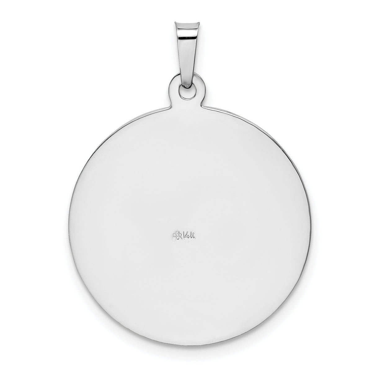 14k White Gold Saint Jude Medal Pendant-REL147