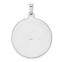 14k White Gold Saint Jude Medal Pendant-REL147