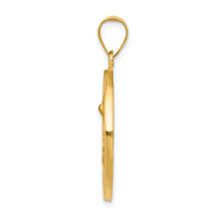 14k Saint Michael Medal Hollow Pendant-REL148