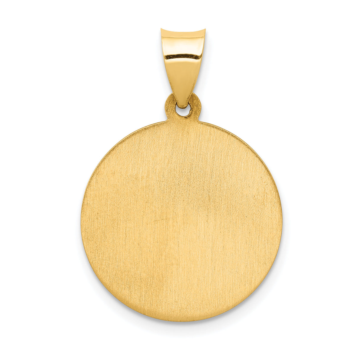14k Guardian Angel Medal Hollow Pendant-REL149
