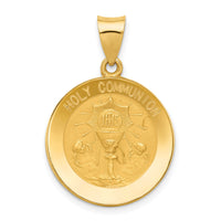 14k Holy Communion Medal Hollow Pendant-REL168