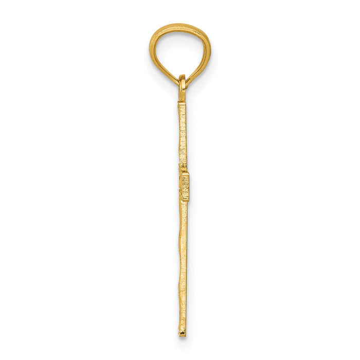 14k Filigree Cross Pendant-REL70