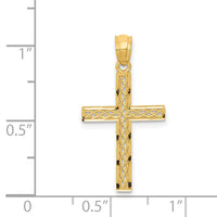 14k Filigree Cross Pendant-REL70