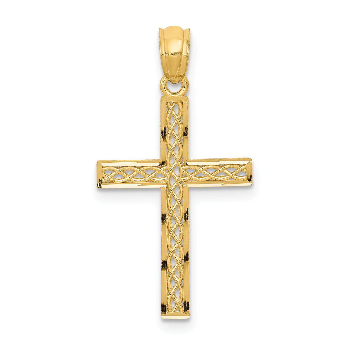 14k Filigree Cross Pendant-REL70