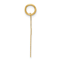 14k Polished Cross Pendant-REL74