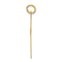 14k Polished Cross Pendant-REL77