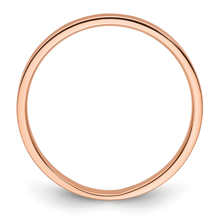 14k Rose Gold 2mm LTW Flat Band-RFLL020