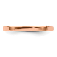 14k Rose Gold 2mm LTW Flat Band-RFLL020