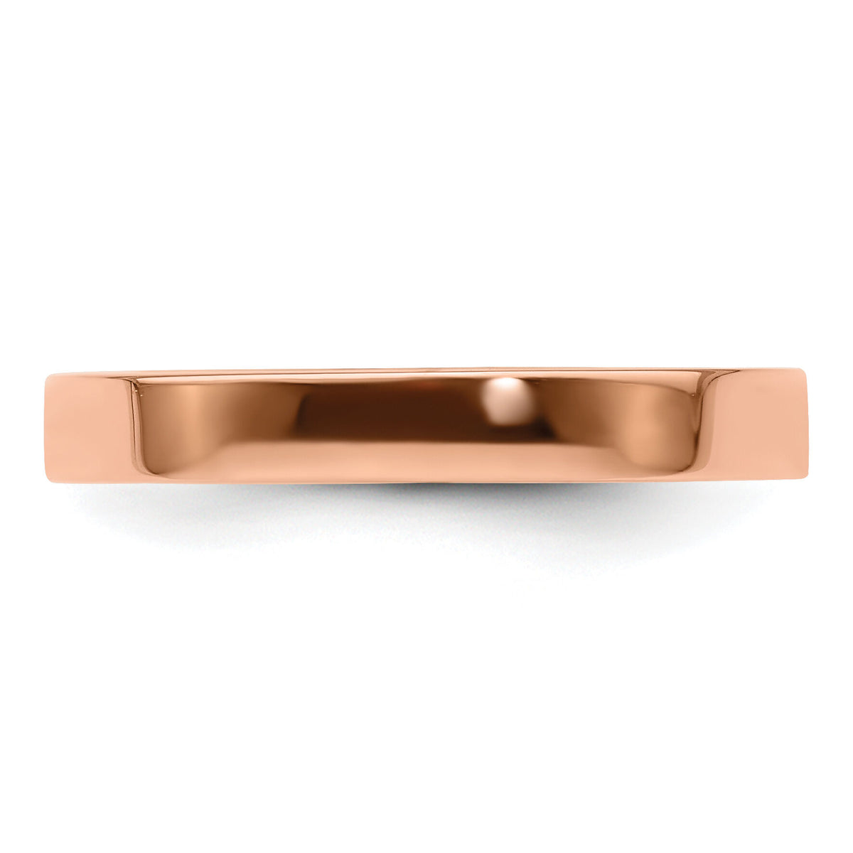 14k Rose Gold 3mm LTW Flat Band-RFLL030