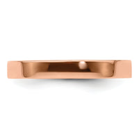 14k Rose Gold 3mm LTW Flat Band-RFLL030