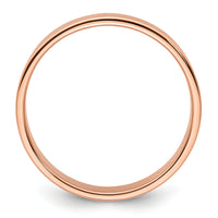 14k Rose Gold 5mm LTW Flat Band-RFLL050