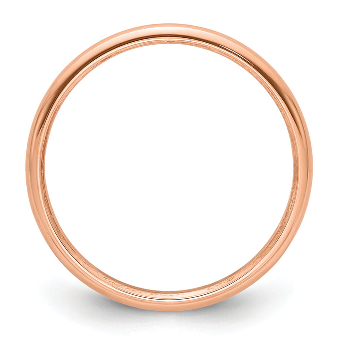 14k Rose Gold 2mm Half-Round Band-RHR020