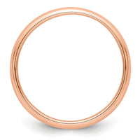 14k Rose Gold 3mm Half-Round Band-RHR030