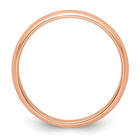 14k Rose Gold 4mm Half-Round Band-RHR040