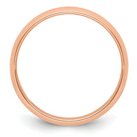 14k Rose Gold 5mm Half-Round Band-RHR050