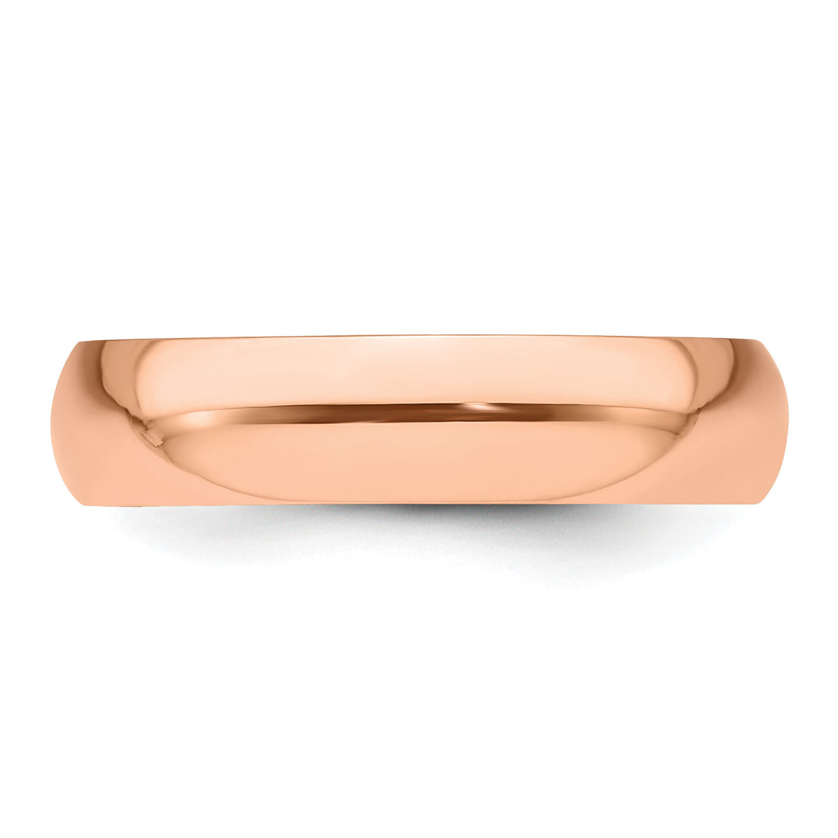14k Rose Gold 5mm Half-Round Band-RHR050