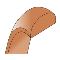 14k Rose Gold 5mm Half-Round Band-RHR050
