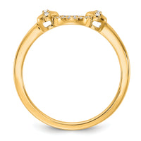 14K Polished Diamond Open Circle Fashion Ring-RM10211