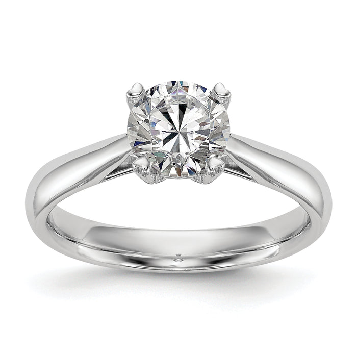 14kw Round Solitaire Engagement Polished Mounting-RM1930E-033-W-9