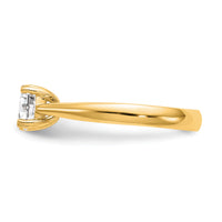 14ky Round Solitaire Engagement Polished Mounting-RM1930E