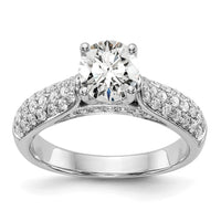 14kw Lab Grown Diamond VS/SI+ G+ Semi-Mount Engagement Ring-RM2736E