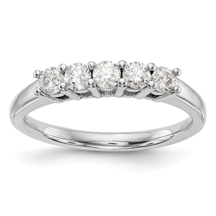 14kw Lab Grown Diamond VS/SI+ G+ 5-Stone Band-RM3174B