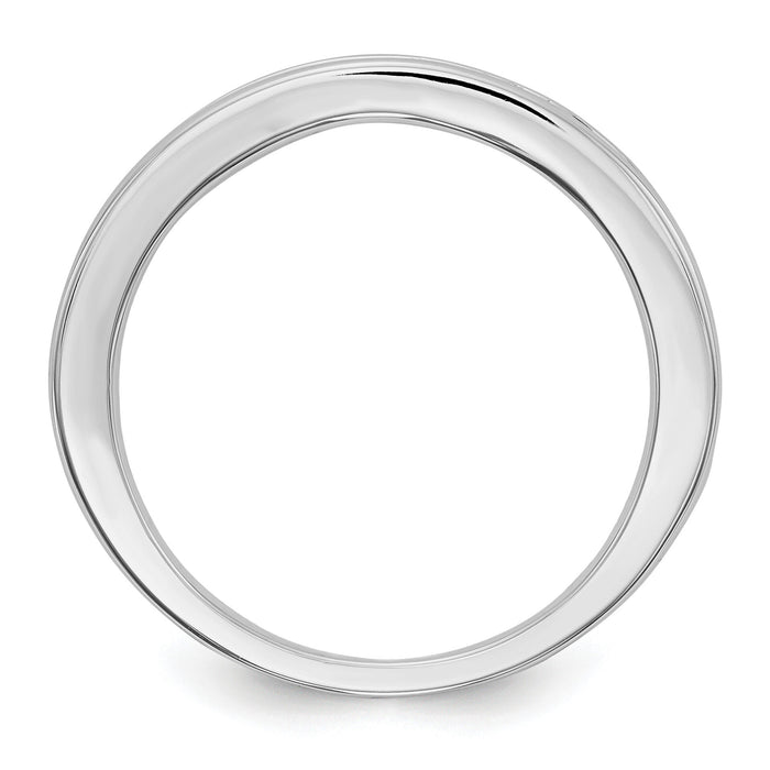 14k White Gold Sapphire Band-RM3453B