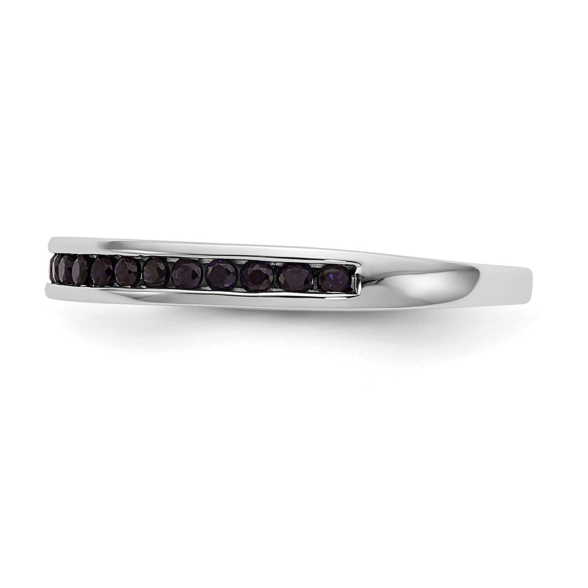 14k White Gold Sapphire Band-RM3453B