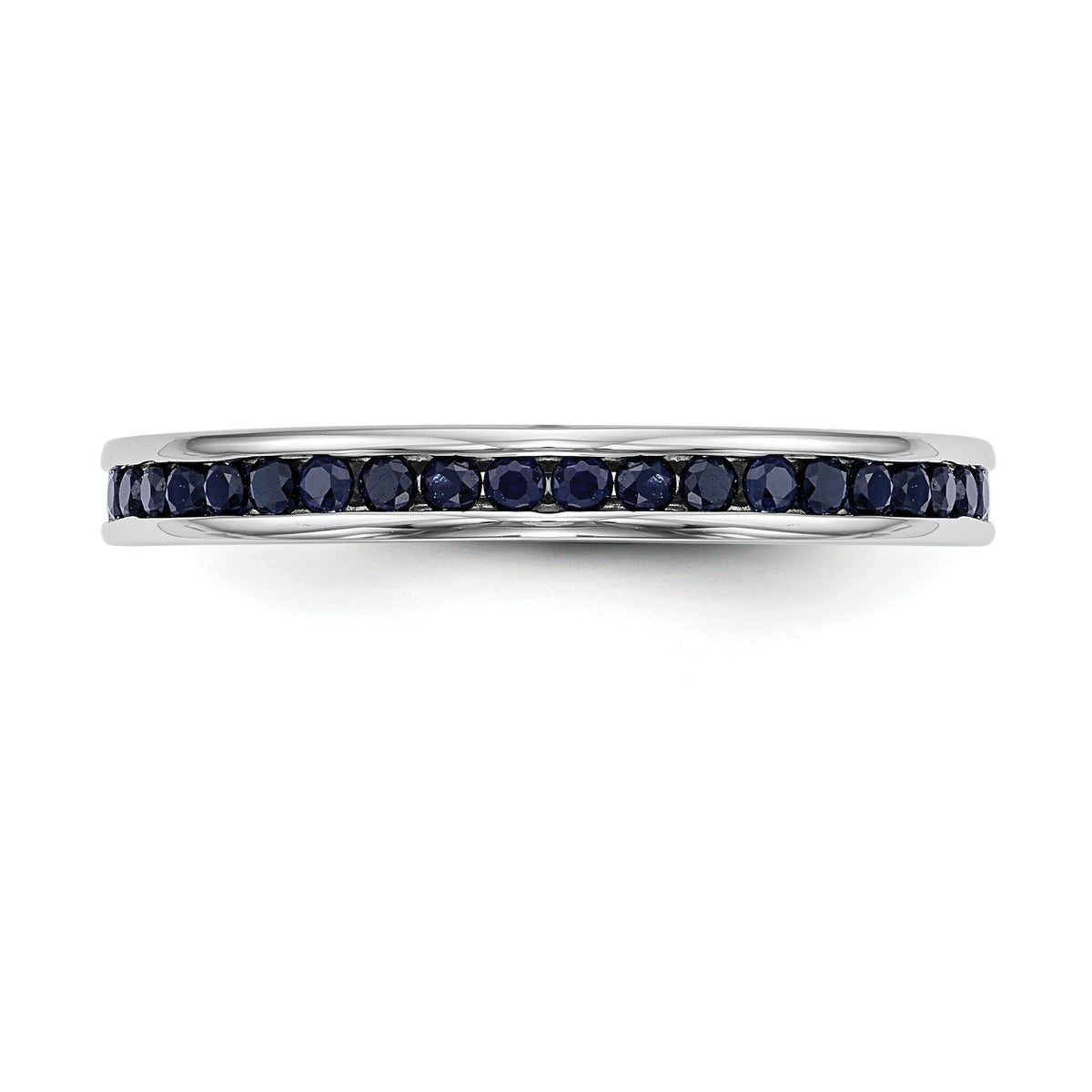 14k White Gold Sapphire Band-RM3453B