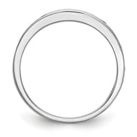 14k White Gold Blue Sapphire Band-RM3454B