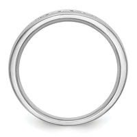 14K White Gold 5-Stone Diamond Men's Channel Band-RM3457B