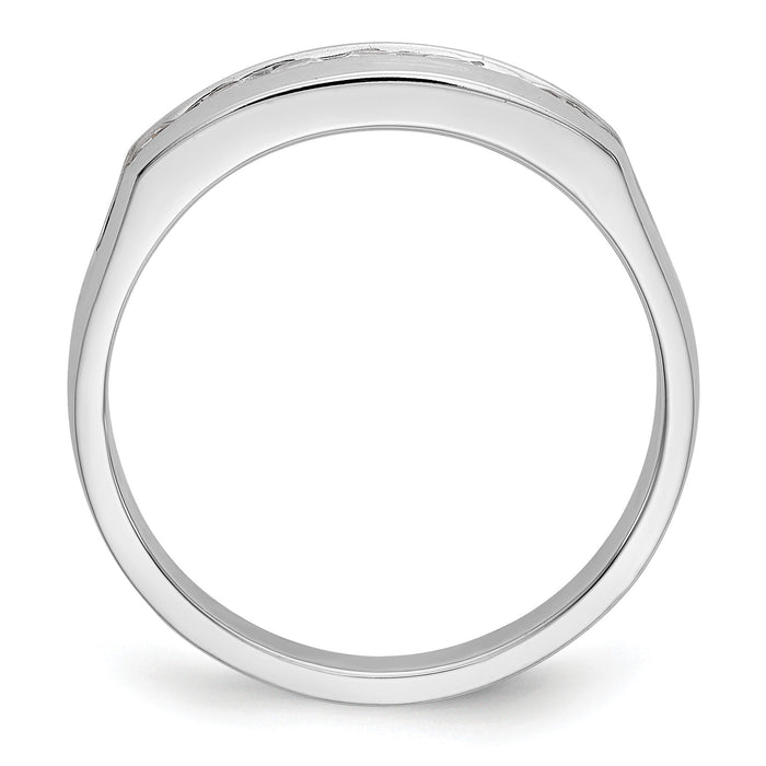 14K White Gold Men's Band Mounting-RM3462B