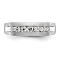 14K White Gold Men's Band Mounting-RM3462B
