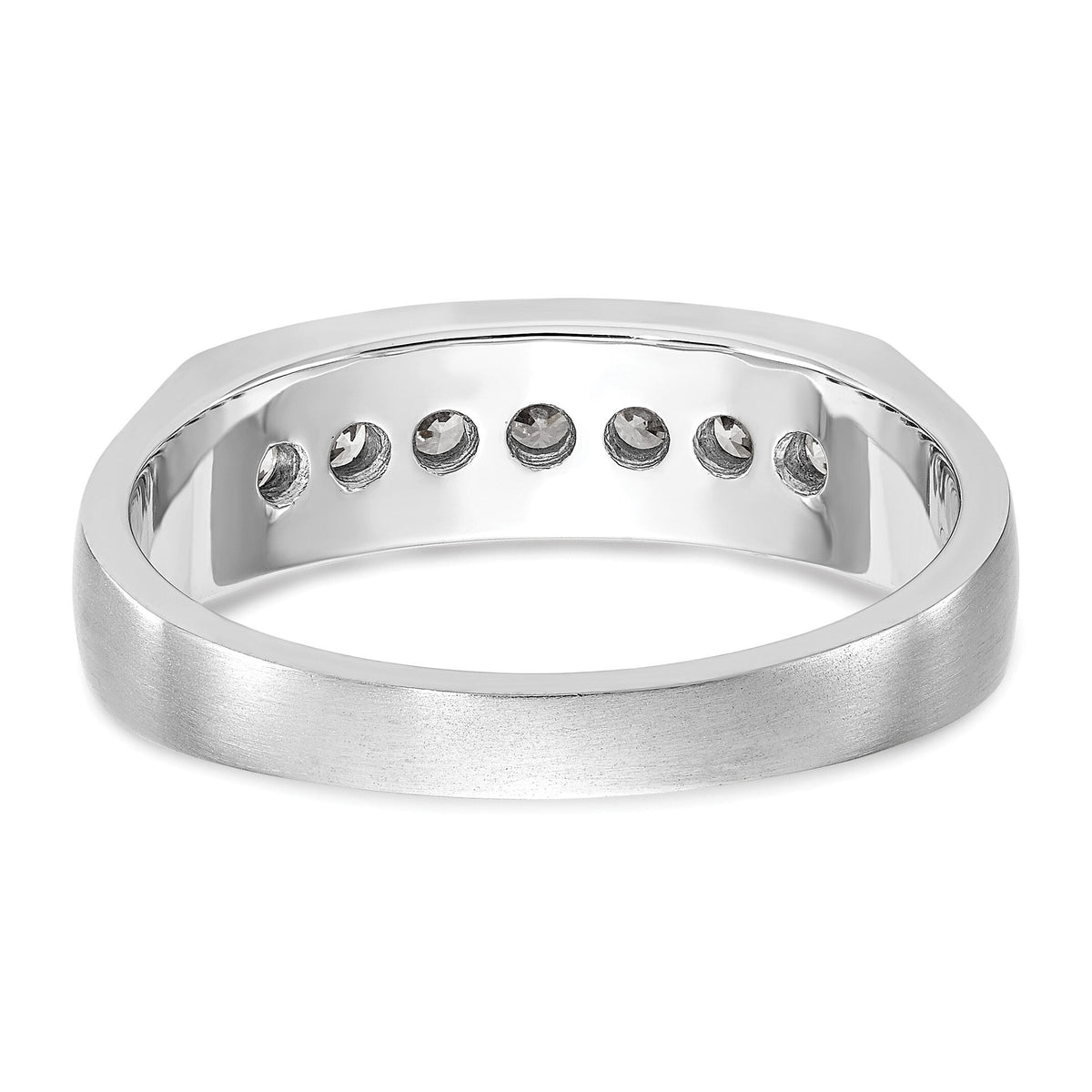 14K White Gold Men's Band Mounting-RM3462B
