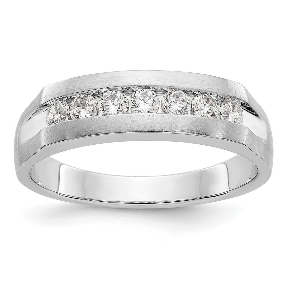 14K White Gold Men's Band Mounting-RM3462B