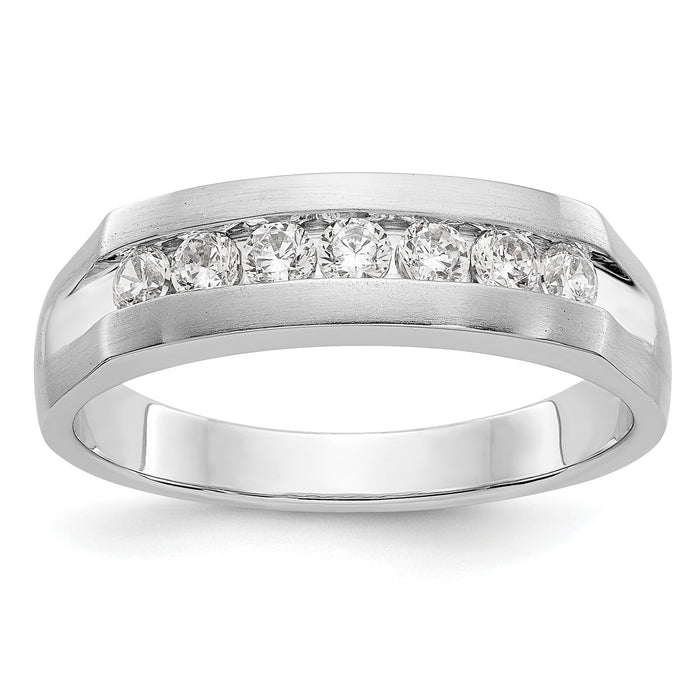 14K White Gold Men's Band Mounting-RM3462B