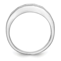 14K White Gold Diamond Men's Band-RM3465B
