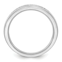14K White Gold Diamond Men's Band-RM3466B