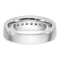 14K White Gold Diamond Men's Band-RM3466B