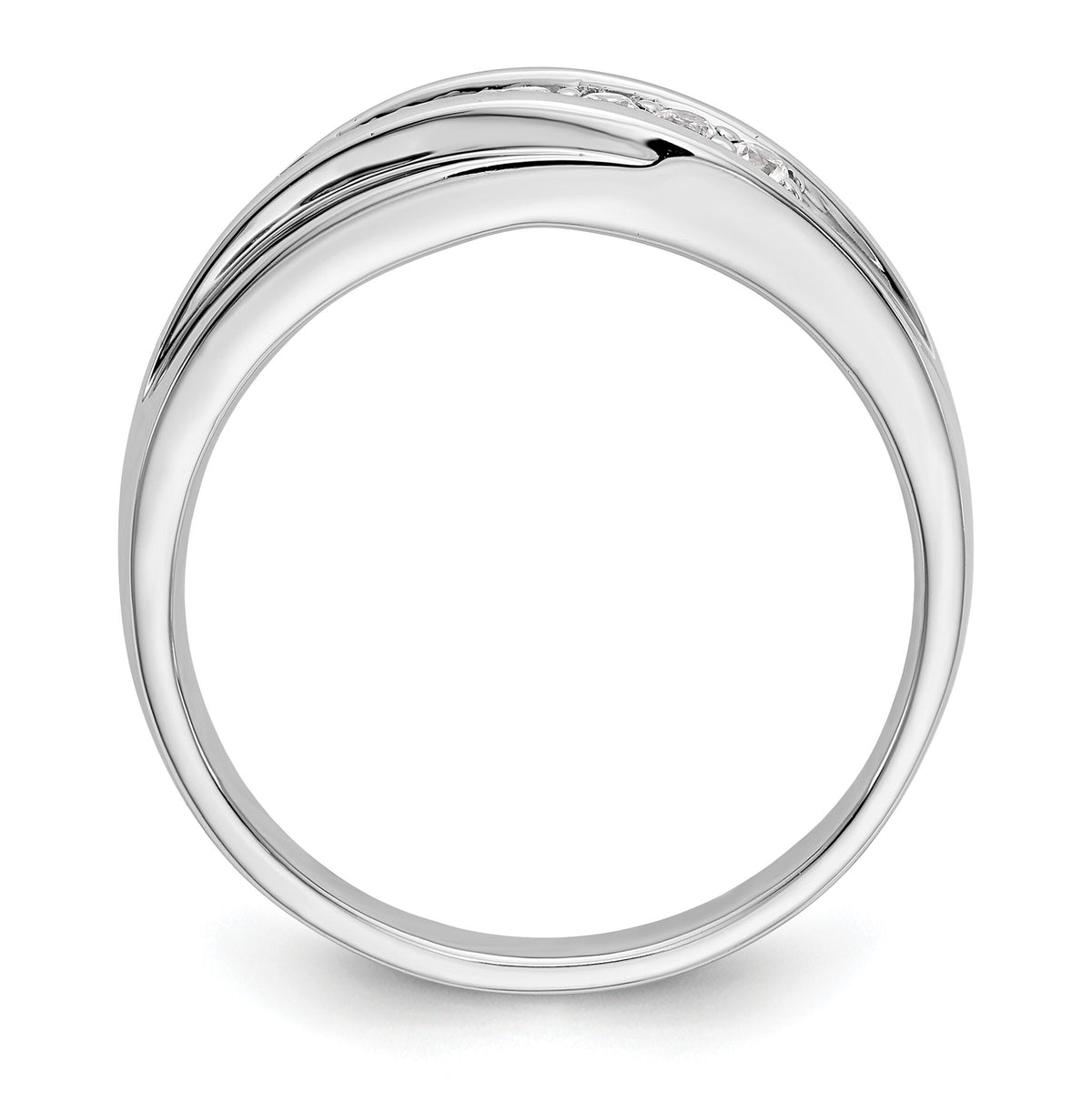 14K White Gold Men's Band Mounting-RM3468B