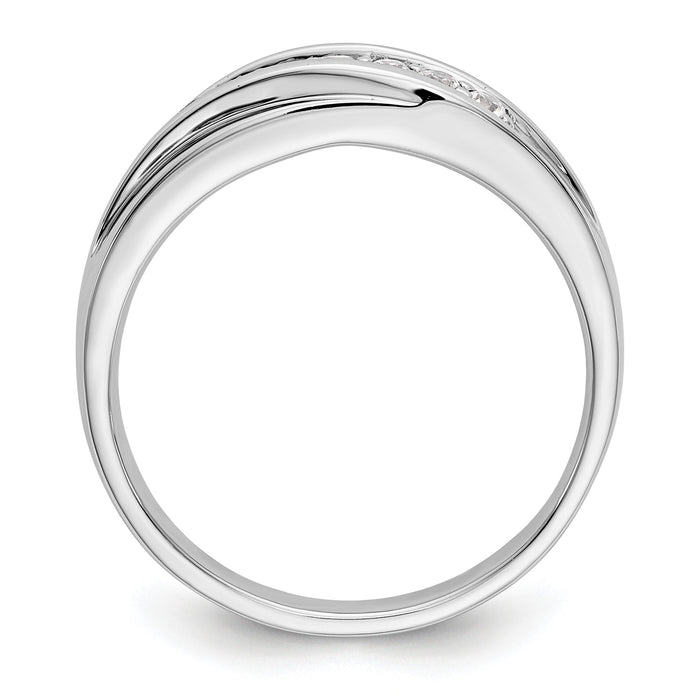 14K White Gold Men's Band Mounting-RM3468B
