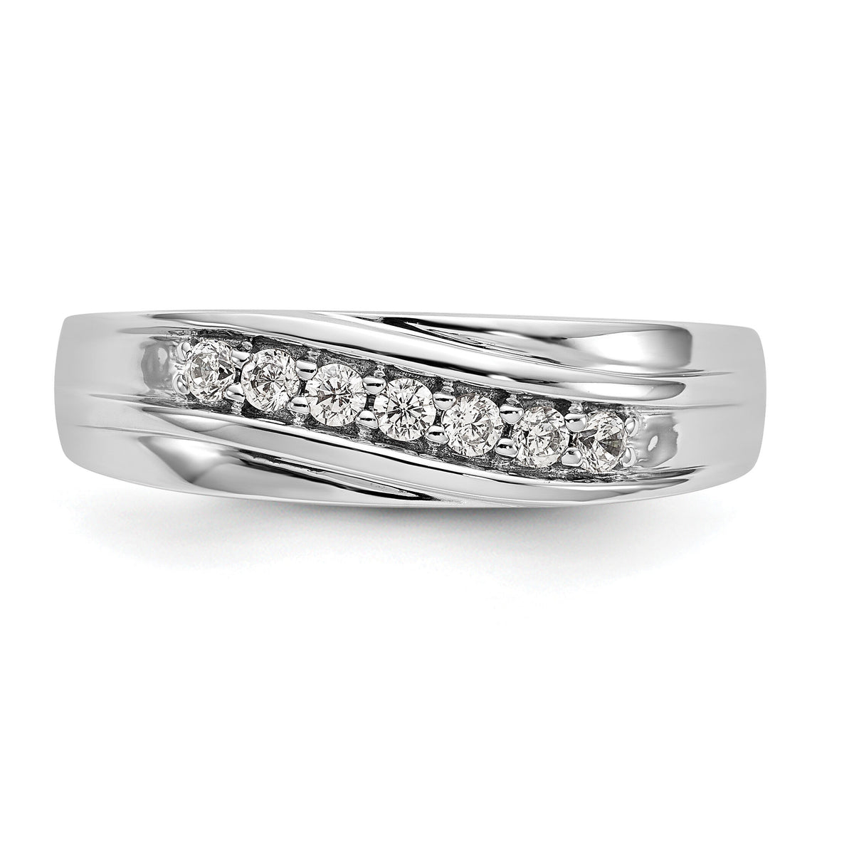 14K White Gold Men's Band Mounting-RM3468B