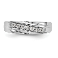 14K White Gold Men's Band Mounting-RM3468B