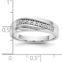 14K White Gold Men's Band Mounting-RM3468B