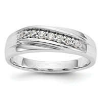 14K White Gold Men's Band Mounting-RM3468B