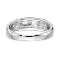 14K White Gold Diamond Men's Band-RM3477B