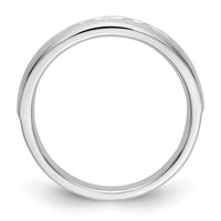 14K White Gold Diamond Men's Band-RM3480B