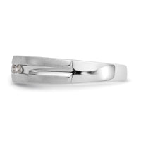 14K White Gold Diamond Men's Band-RM3480B