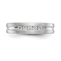 14K White Gold Diamond Men's Band-RM3480B